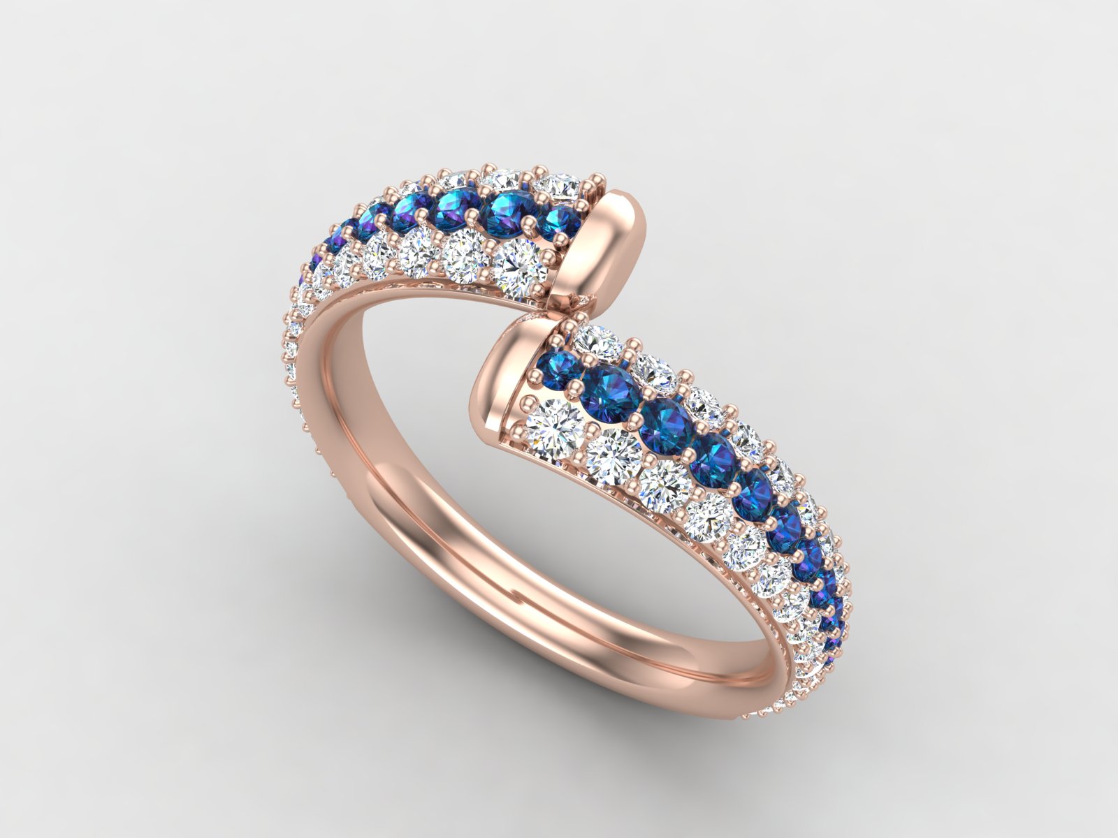 Azure Elegance Ring
